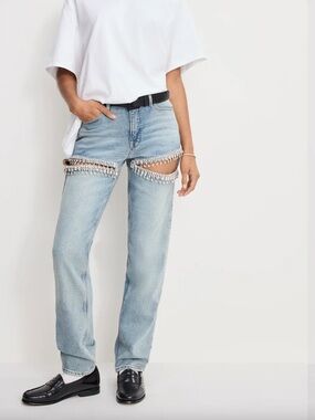 Good American Good Icon Straight Diamond Jeans